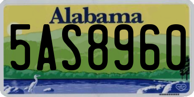AL license plate 5AS8960