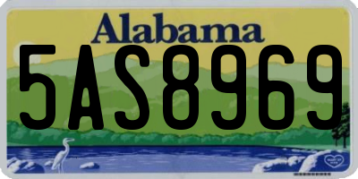 AL license plate 5AS8969