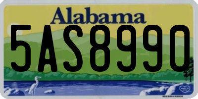 AL license plate 5AS8990