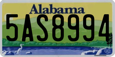 AL license plate 5AS8994