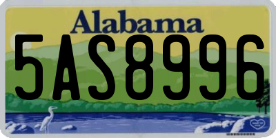 AL license plate 5AS8996
