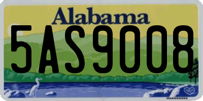 AL license plate 5AS9008