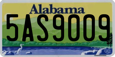AL license plate 5AS9009