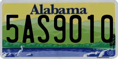 AL license plate 5AS9010