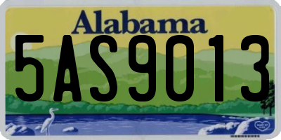 AL license plate 5AS9013