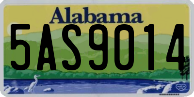 AL license plate 5AS9014
