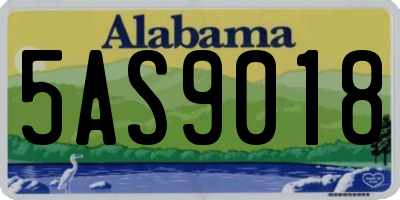AL license plate 5AS9018
