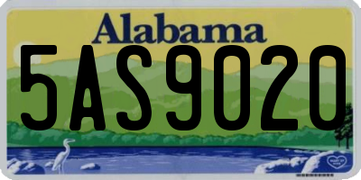 AL license plate 5AS9020