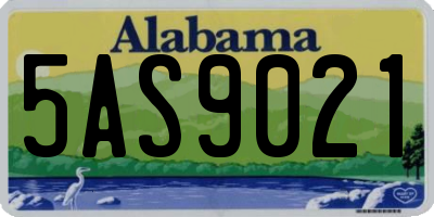 AL license plate 5AS9021