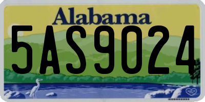 AL license plate 5AS9024