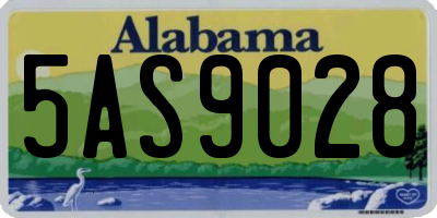 AL license plate 5AS9028