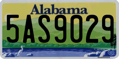AL license plate 5AS9029
