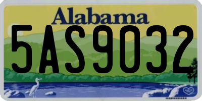 AL license plate 5AS9032
