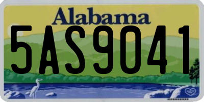 AL license plate 5AS9041
