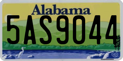 AL license plate 5AS9044