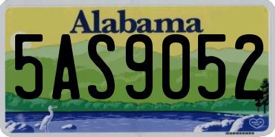 AL license plate 5AS9052