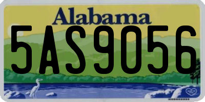 AL license plate 5AS9056