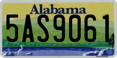 AL license plate 5AS9061