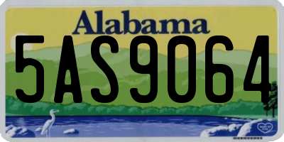 AL license plate 5AS9064