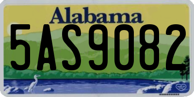 AL license plate 5AS9082
