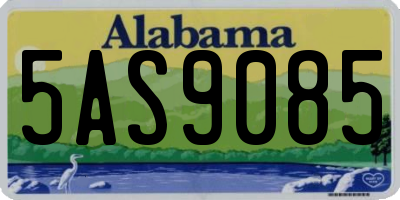 AL license plate 5AS9085