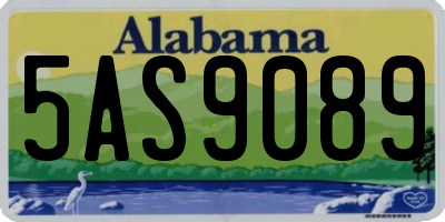 AL license plate 5AS9089