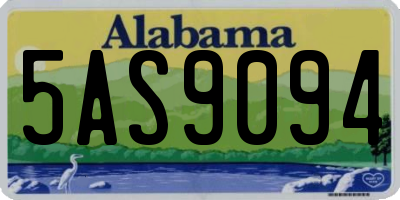 AL license plate 5AS9094