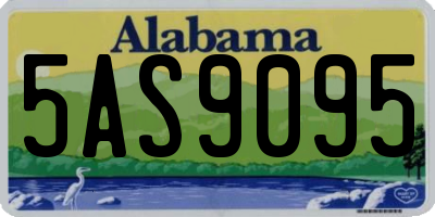 AL license plate 5AS9095