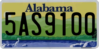 AL license plate 5AS9100