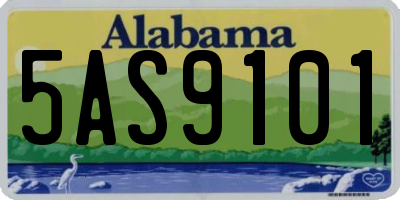 AL license plate 5AS9101
