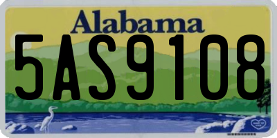 AL license plate 5AS9108