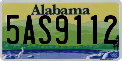 AL license plate 5AS9112