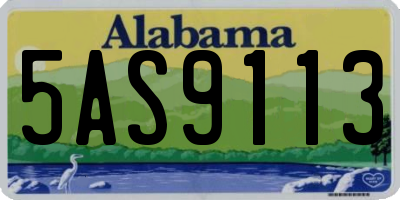 AL license plate 5AS9113