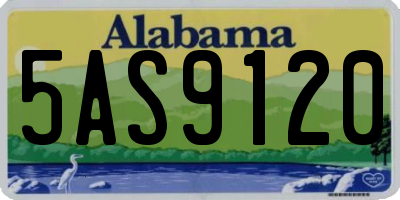 AL license plate 5AS9120