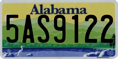 AL license plate 5AS9122