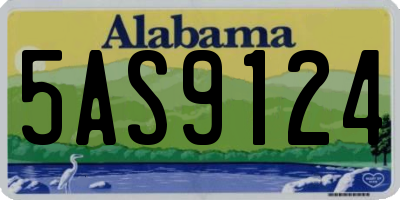 AL license plate 5AS9124