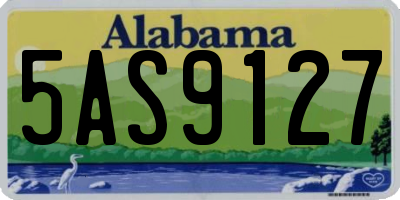 AL license plate 5AS9127