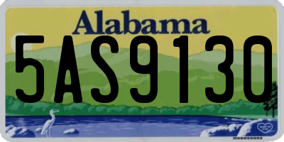 AL license plate 5AS9130