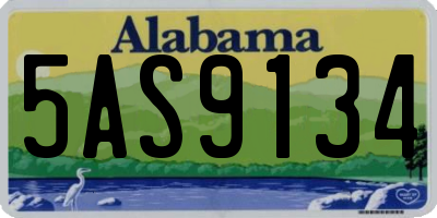 AL license plate 5AS9134