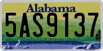 AL license plate 5AS9137