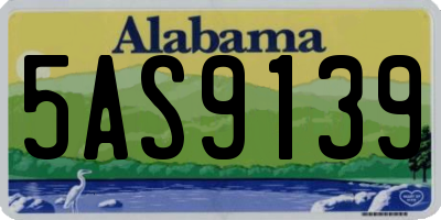 AL license plate 5AS9139