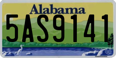 AL license plate 5AS9141
