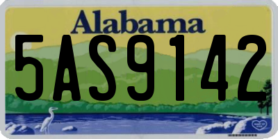 AL license plate 5AS9142