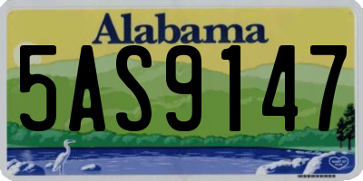 AL license plate 5AS9147
