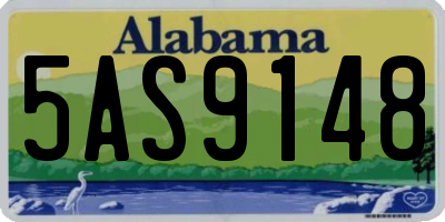 AL license plate 5AS9148