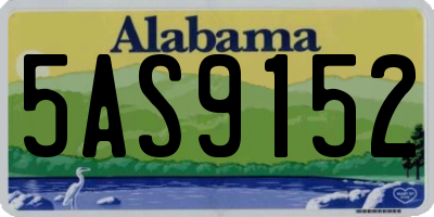 AL license plate 5AS9152