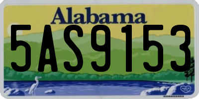 AL license plate 5AS9153