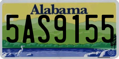 AL license plate 5AS9155