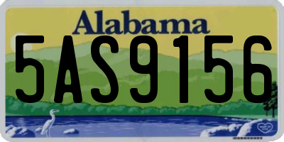 AL license plate 5AS9156
