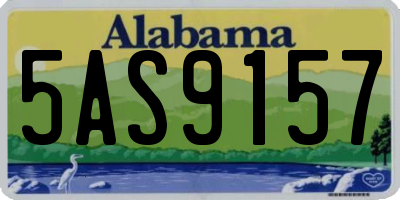 AL license plate 5AS9157